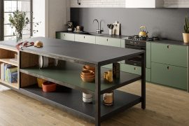 Cinder Craze Urban Crush Silestone - kitchen island
