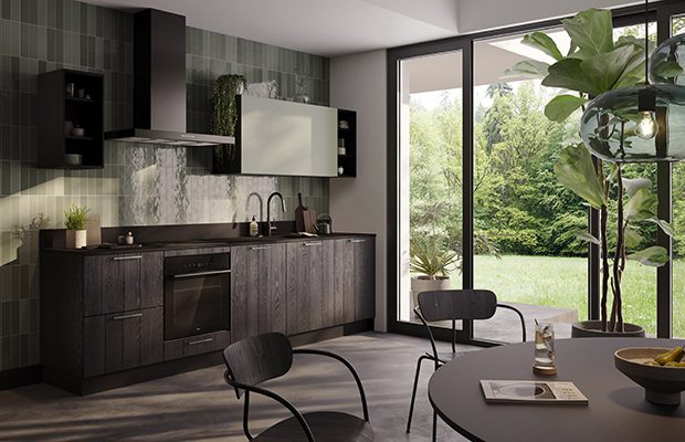 Rotpunkt Timber Black Dark Kitchen